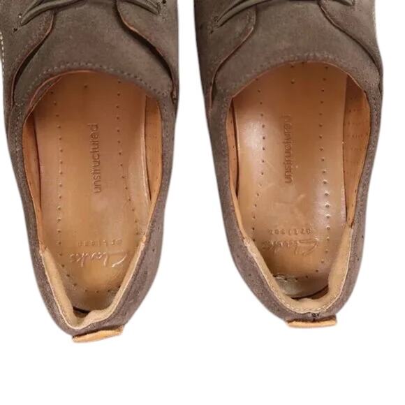 Clarks Shoes Womens 9 Slip On Casual Oxford Leather Comfort Unstructured Artisan - Picture 4 of 15